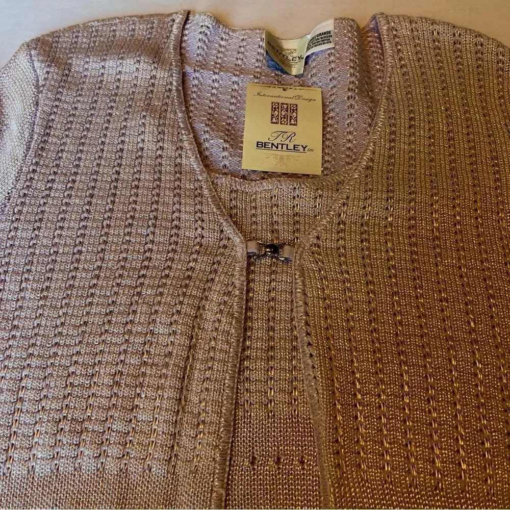 Bentley Women's Sweater 2 fer Light lavender Large